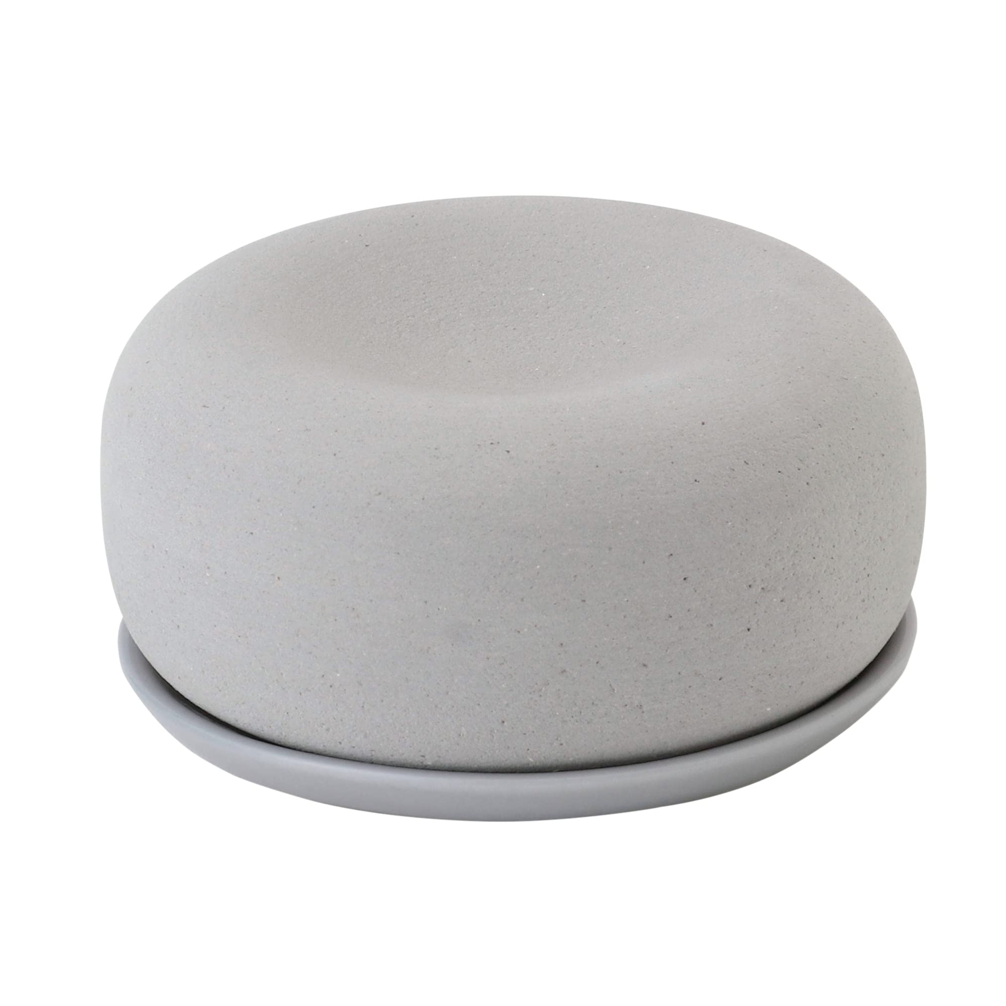 Amazon.co.jp: 無印良品 アロマストーン 皿付・グレー 直径65×30mm